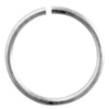 10 Stk offene Ringe 17mm/1mm Aluminium silberfarbig